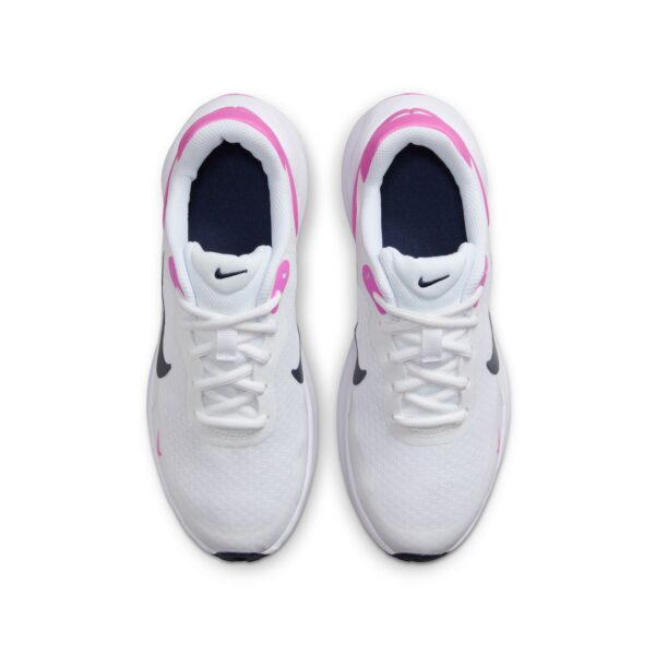 NIKE NIKE REVOLUTION 7 (GS) WHITE/MIDNIGHT NAVY-PLAYFUL PI – Bild 4