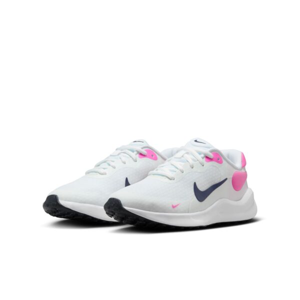 NIKE NIKE REVOLUTION 7 (GS) WHITE/MIDNIGHT NAVY-PLAYFUL PI – Bild 6