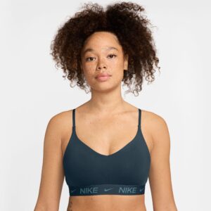 NIKE W NK DF INDY LGT SPT BRA ARMORY NAVY