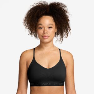 NIKE W NK DF INDY LGT SPT BRA BLACK/BLACK