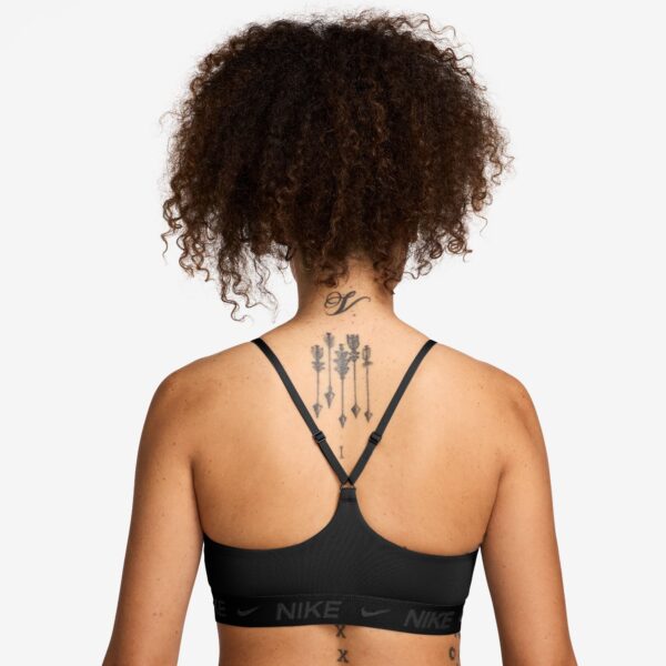 NIKE W NK DF INDY LGT SPT BRA BLACK/BLACK – Bild 2