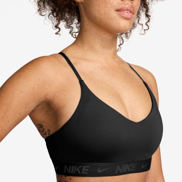 NIKE W NK DF INDY LGT SPT BRA BLACK/BLACK – Bild 3