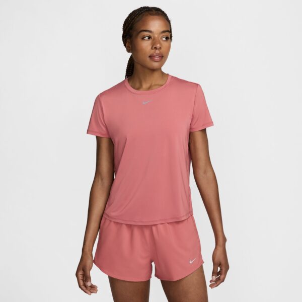 NIKE W NK ONE CLASSIC DF SS TOP CANYON PINK/BLACK