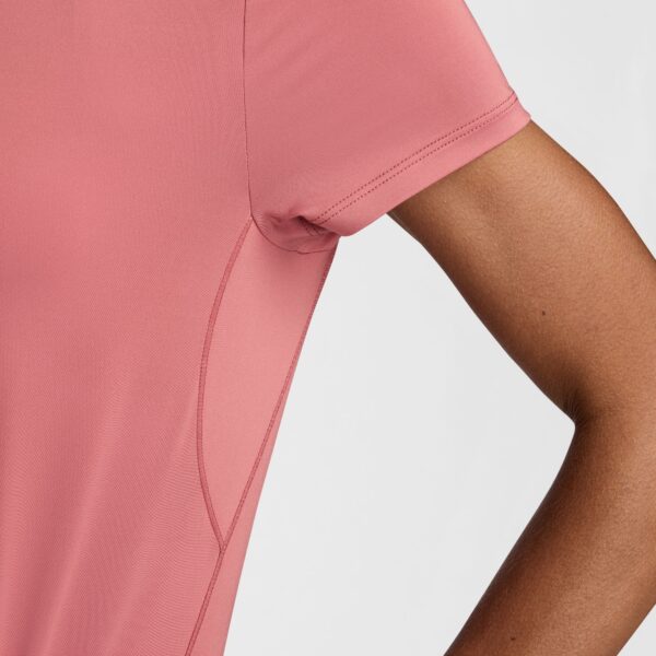 NIKE W NK ONE CLASSIC DF SS TOP CANYON PINK/BLACK – Bild 4