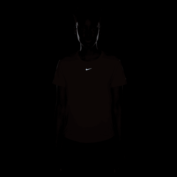 NIKE W NK ONE CLASSIC DF SS TOP PLATINUM VIOLET/BLACK – Bild 4