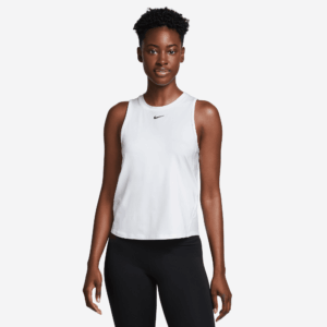 NIKE W NK ONE CLASSIC DF TANK WHITE/BLACK