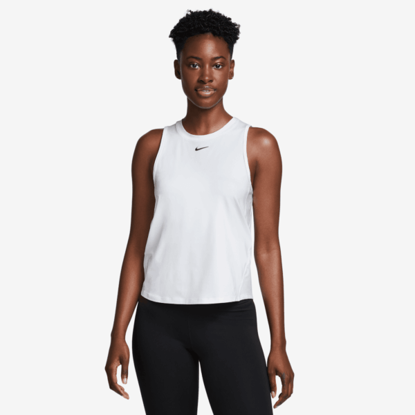 NIKE W NK ONE CLASSIC DF TANK WHITE/BLACK
