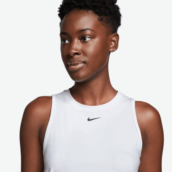 NIKE W NK ONE CLASSIC DF TANK WHITE/BLACK – Bild 3