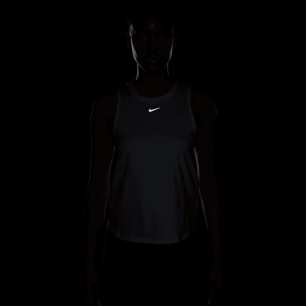 NIKE W NK ONE CLASSIC DF TANK WHITE/BLACK – Bild 4
