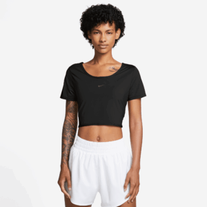 NIKE W NK ONE CLASSIC DF TWST SS TP BLACK/BLACK