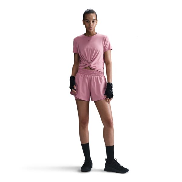 NIKE W NK ONE CLASSIC TWST SS ELEMENTAL PINK/BLACK