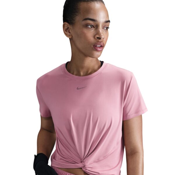 NIKE W NK ONE CLASSIC TWST SS ELEMENTAL PINK/BLACK – Bild 5
