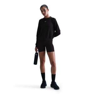 NIKE W NK ONE DF CREW HBR TT BLACK/COOL GREY/WHITE