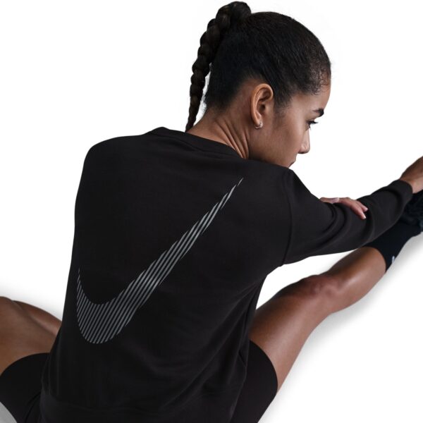 NIKE W NK ONE DF CREW HBR TT BLACK/COOL GREY/WHITE – Bild 3