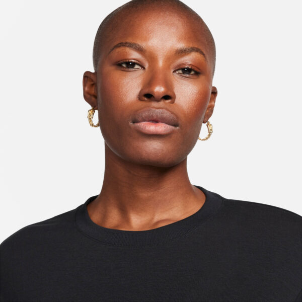 NIKE W NK ONE RELAXED DF SS TOP BLACK/BLACK – Bild 3