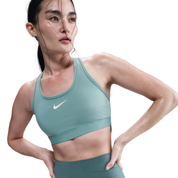 NIKE W NK SWSH MED SPT BRA CANNON/WHITE – Bild 3
