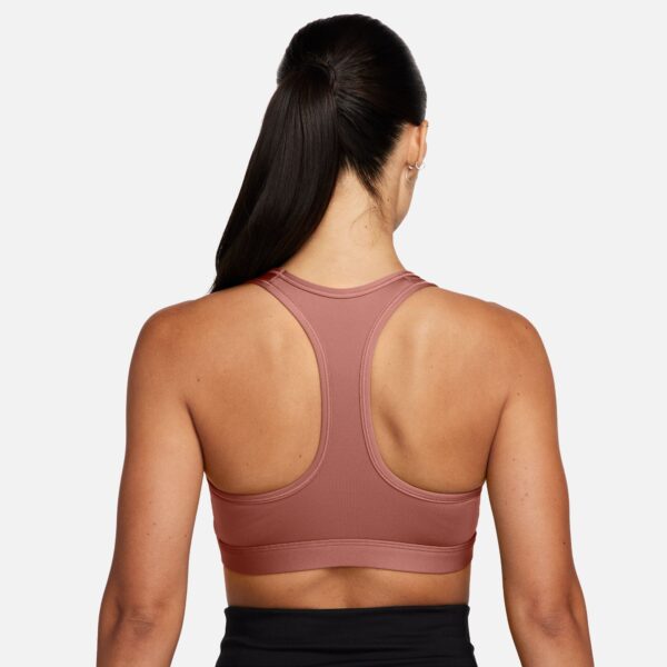 NIKE W NK SWSH MED SPT BRA CANYON PINK/WHITE – Bild 2