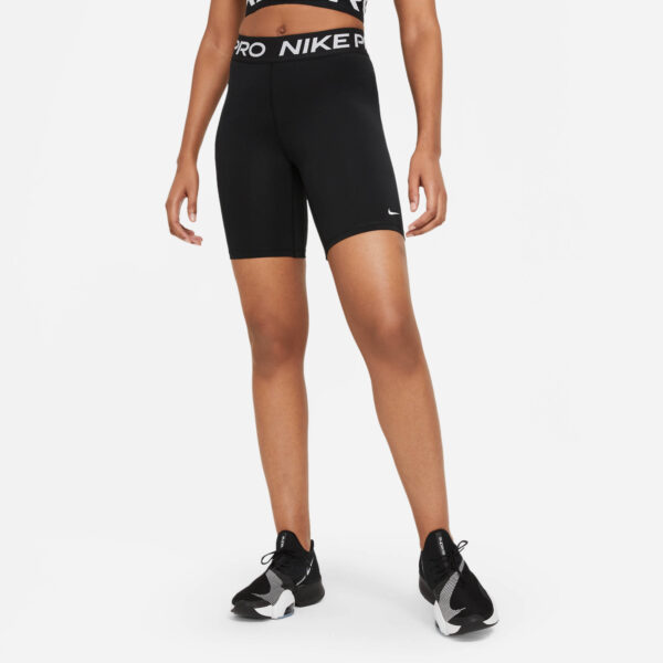 NIKE W NP 365 SHORT 8IN BLACK/WHITE