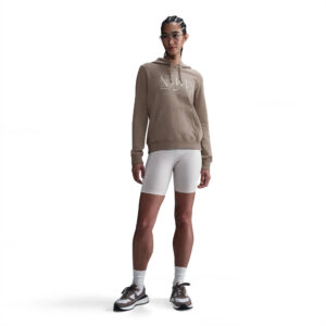 NIKE W NSW CLUB FLC STD GX HDY MINK BROWN/HTR