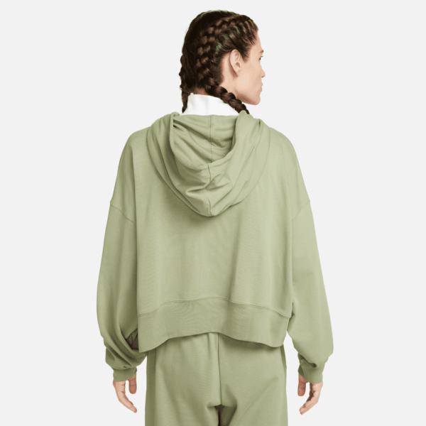 NIKE W NSW JRSY OS PO HOODIE OIL GREEN/BLACK – Bild 2