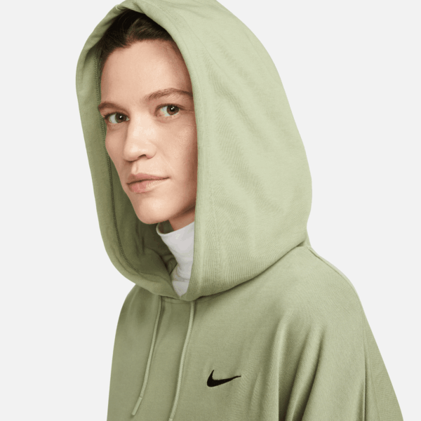 NIKE W NSW JRSY OS PO HOODIE OIL GREEN/BLACK – Bild 5