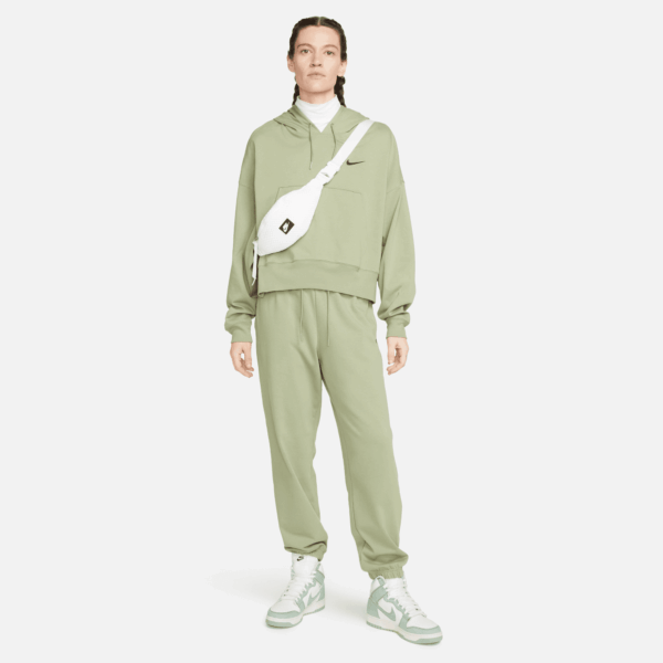 NIKE W NSW JRSY OS PO HOODIE OIL GREEN/BLACK – Bild 7