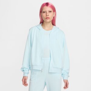 NIKE W NSW NK CHLL FT FZ HDY GLACIER BLUE/SAIL