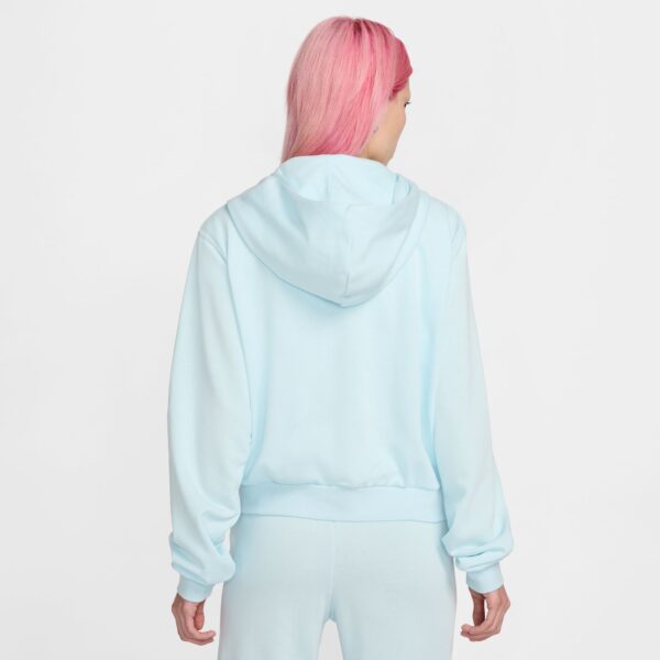 NIKE W NSW NK CHLL FT FZ HDY GLACIER BLUE/SAIL – Bild 2