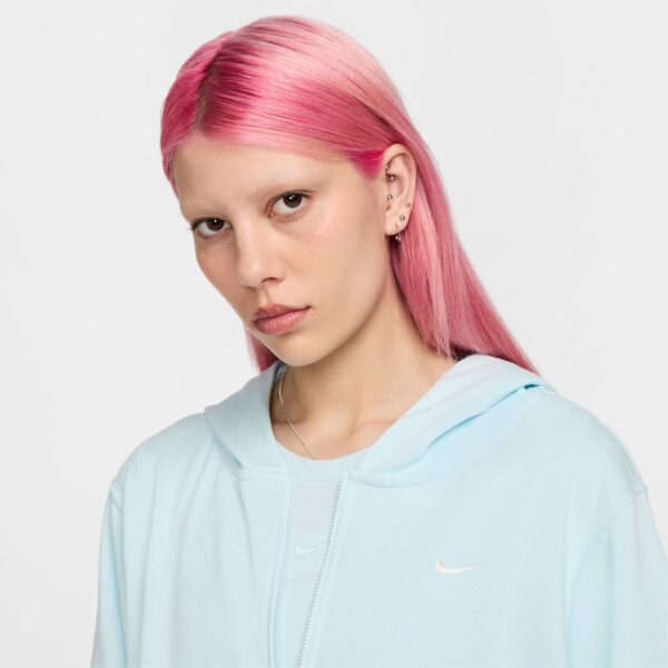NIKE W NSW NK CHLL FT FZ HDY GLACIER BLUE/SAIL – Bild 3