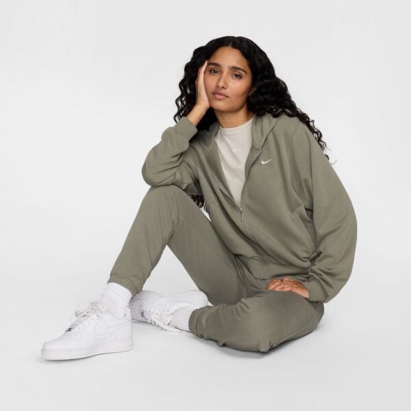 NIKE W NSW NK CHLL FT FZ HDY LIGHT ARMY/SAIL – Bild 9