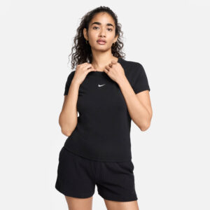 NIKE W NSW NK CHLL KNT MD CRP BLACK/WHITE