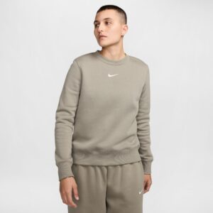NIKE W NSW PHNX FLC STD CREW LIGHT ARMY/SAIL