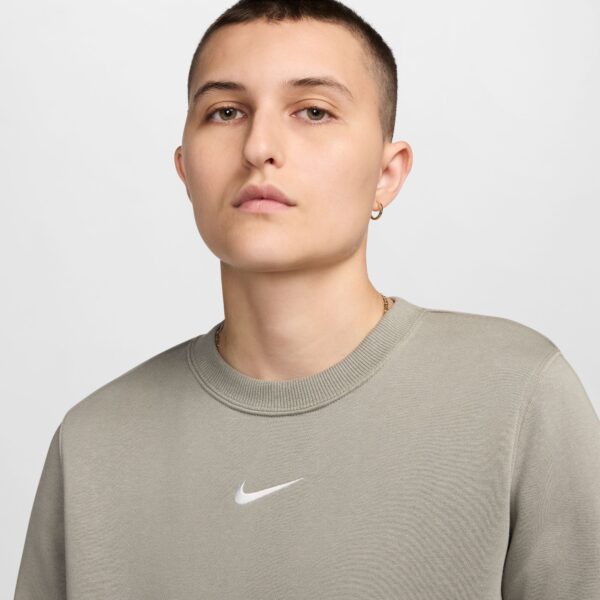 NIKE W NSW PHNX FLC STD CREW LIGHT ARMY/SAIL – Bild 3