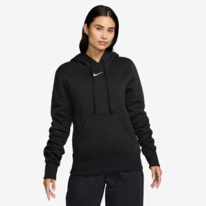 NIKE W NSW PHNX FLC STD PO HOODIE BLACK/SAIL