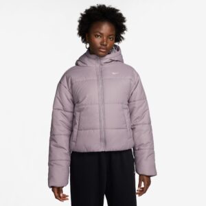 NIKE W NSW TF SYNFL NK CLSC PFR LT VIOLET ORE/WHITE