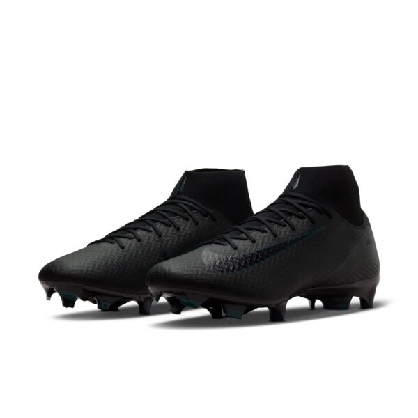 NIKE ZM SUPERFLY 10 ACAD FG/MG BLACK/BLACK-DEEP JUNGLE – Bild 3