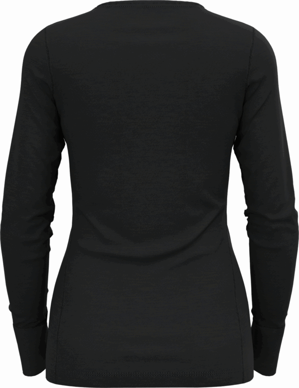 ODLO BL TOP crew neck l/s MERINO 20 BLACK – Bild 2