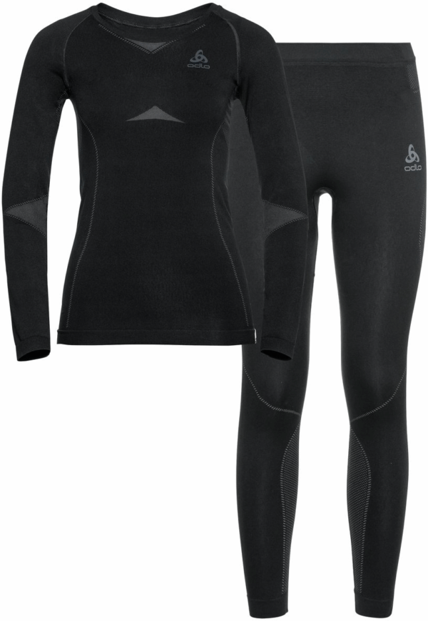 ODLO Set long FUNDAMENTALS PERFORMA BLACK - ODLO GRAPHITE GREY