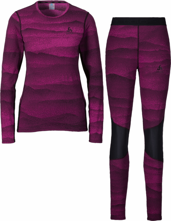 ODLO Set long WHISTLER ECO FESTIVAL FUCHSIA - BLACK