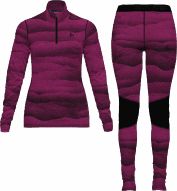 ODLO Set long WHISTLER ECO FESTIVAL FUCHSIA - BLACK – Bild 2