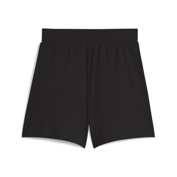 PUMA ESS ELEVATED High-Rise Rib Shorts 5 PUMA BLACK – Bild 2