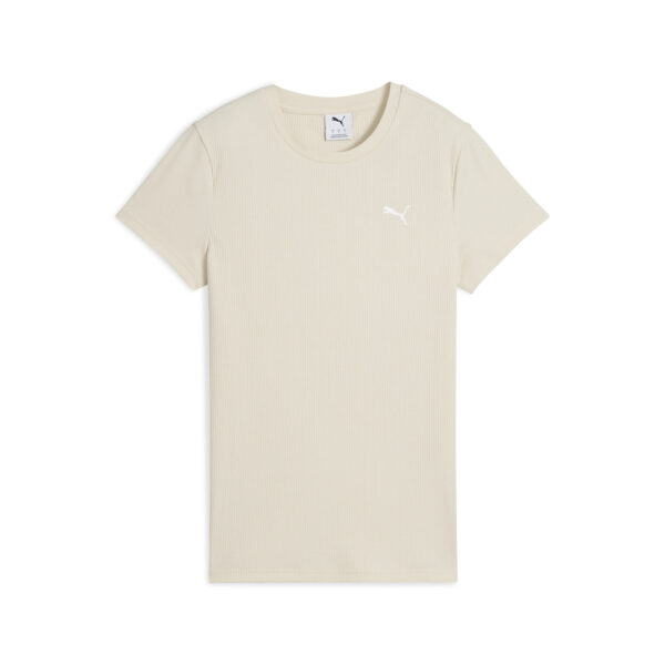 PUMA ESS ELEVATED Rib Tee ALPINE SNOW