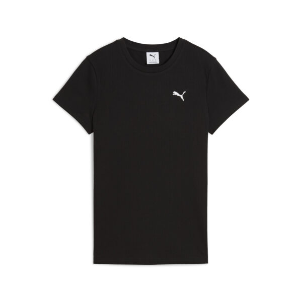 PUMA ESS ELEVATED Rib Tee PUMA BLACK