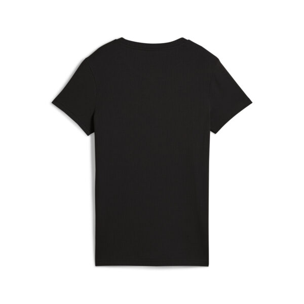PUMA ESS ELEVATED Rib Tee PUMA BLACK – Bild 2