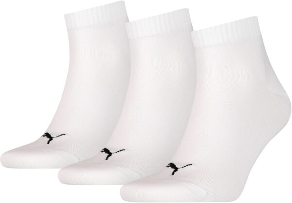 PUMA PUMA UNISEX QUARTER PLAIN 3P WHITE