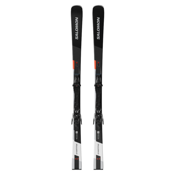 SALOMON E S/MAX X7 Ti + M10 GW L80 BLACK/NEON RED/CHROME – Bild 2