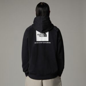 THE NORTH FACE M RAGLAN BOX NSE HOODIE TNF BLACK/TNF WHITE