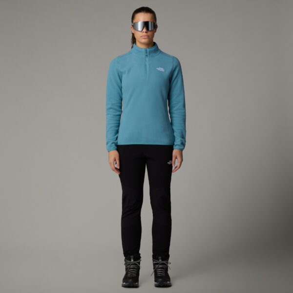 THE NORTH FACE W 100 GLACIER 1/4 ZIP - EU ALGAE BLUE – Bild 3