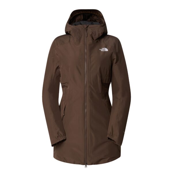 THE NORTH FACE W HIKESTELLER INSULATED PARKA SMOKEY BROWN