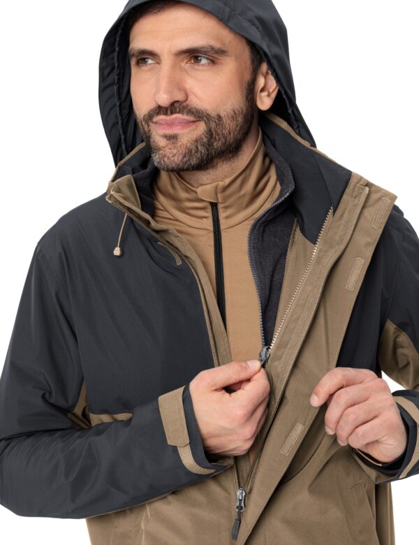 VAUDE Me Rosemoor 3in1 Jacket BLACK/OAT – Bild 9